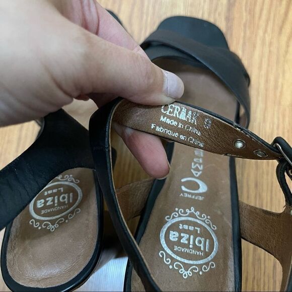 Jeffrey Campbell Cermak Leather Strap black sandal - Picture 8 of 9